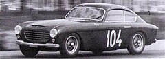 1951 Ferrari 195 Inter coupé by Vignale. Chassis #0083S. Here at the Coppa Intereuropa at Monza.