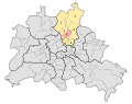 Deutsch: Wahlkreis Pankow 5 für die Wahlen zum Abgeordnetenhaus von Berlin. Stand 2006