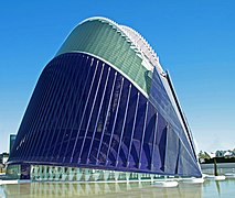 L'Àgora in de Stad van de Kunsten en Wetenschap in Valencia door Santiago Calatrava, 2009