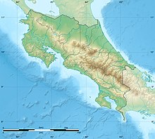 Reliefkarte: Costa Rica