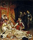 A Morte de Elizabeth I, Rainha da Inglaterra, 1828, Louvre