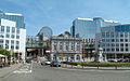 Espace Léopold seen from across Place du Luxembourg (looking east)