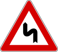 Double bend, first to left (formerly used )