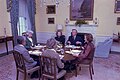 Rosalynn Carter hosts a luncheon for Kirk and Ann Douglas and their guests, March 16, 1978