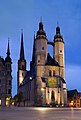 Marienkirche, von Osten bei Dämmerungslicht