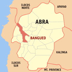 Map of Abra with Bangued highlighted