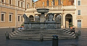 Piazza di Santa Maria in Trastevere s fontano