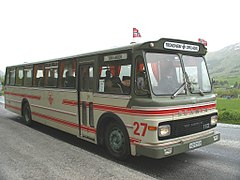 Vest-buss typ 3 på Scanias C110-chassi, levererad 1973 till Trondheim-Orkladal Billag