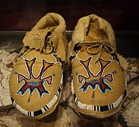 Shoshone moccasins, c. 1900 - Bata Shoe Museum - DSC00536.JPG