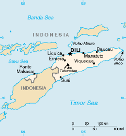 Timor Est - Mappa