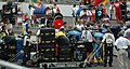 Tyre carts on the grid