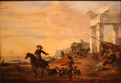 Jan Weenix, Départ pour la chasse (1664)