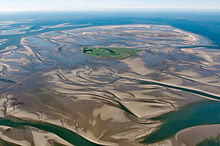 Illa Neuwerk. Mar de Wadden, Mar del Nord, Alemanya