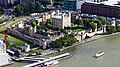 The view of the Tower of London from The Shard to the south west