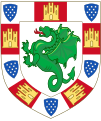 Arms of Infante Fernando of Portugal, Lord of Serpa Child of Afonso II, King of Portugal and Urraca of Castile (daughter of Alfonso VIII)