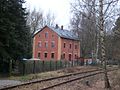 Bahnhof Auerswalde-Köthensdorf (2016) mit Gleisresten