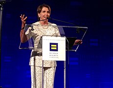 Congresswoman Pelosi addresses Human Rights Campaign Gala on National Coming Out Day (14965483344).jpg