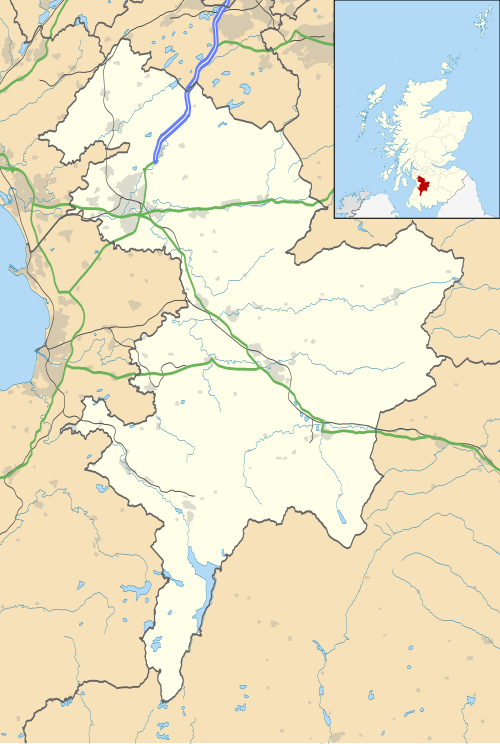 Mapa konturowa East Ayrshire