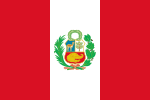 Bandera institucional del Perú