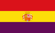 Bandeira da Espanha durante a Segunda República de 1931 até 1939