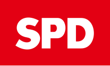 Flag of the Social Democratic Party of Germany.svg