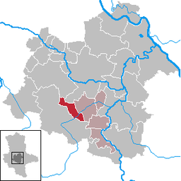 Läget för kommunen Giersleben i Salzlandkreis