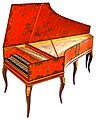 Image 22Double-manual harpsichord by Vital Julian Frey, after Jean-Claude Goujon (1749) (from Baroque music)