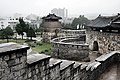 한국어: 수원화성 English: Hwaseong Fortress in Suwon.