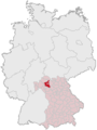 Lage des Landkreises Schweinfurt in Deutschland