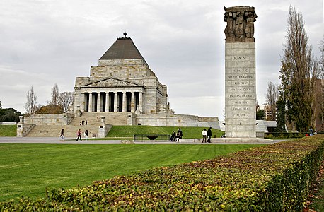 Shrine of Remembrance in Melbourne (1934)