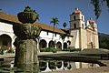 Image 13Mission Santa Barbara, founded in 1786, was the first mission to be established by Fermín de Lasuén. (from History of California)