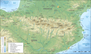 Карта Піренеїв