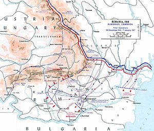 1916年11月至1917年1月，羅馬尼亞境內的軍事行動。