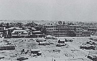 1945年（昭和20年）4月の大空襲で焼け野原となった大学周辺