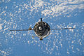 A TMA-12M se aproximando da ISS.