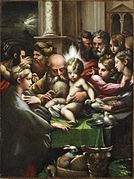 Circuncisión de Cristo, de Parmigianino (1523).