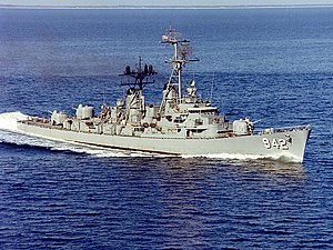 USS Bigelow (DD-942) at sea in January 1967