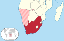 Location of Janubiy Afrika Ittifoqi