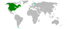 Distribución do C. canadensis.