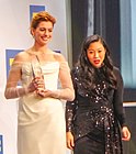 With Awkwafina at the Human Rights Campaign National Dinner, Washington, DC (15 September 2018)