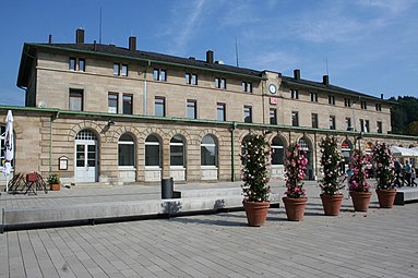 Bahnhofsgebäude Schwäbisch Gmünd, 2014.