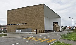 Schaulager, arkkitehtitoimisto Herzog & de Meuronin suunnittelema moderni museo Münchensteinissa.