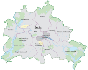 situo de la urbodistrikto ene de Berlino