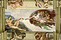 Image 51The Creation of Adam is one of the scenes on the ceiling of the Sistine Chapel of the Vatican, painted by Michelangelo sometime between 1508 and 1512. (from Culture of Italy)