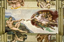 Michelangelo The Creation of Adam (Trần nhà) Sistine Chapel