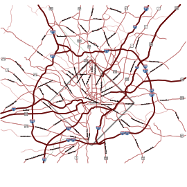 Washington, D.C. Metropolitan Area Road Map