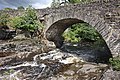 Falls of Dochart with the bridge.