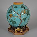 Frog and insect vase, c. 1880, naturalistic in style