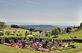 Blick vom Friedhof über den Ort