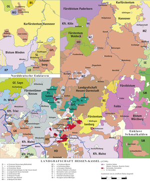 Hessa-Kassel în Sfântul Imperiu roman